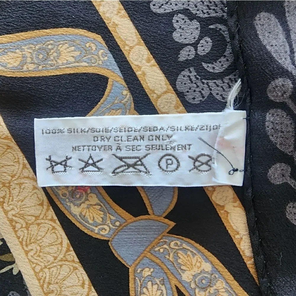 Liz Claiborne 100% silk flora collectivist l scrave